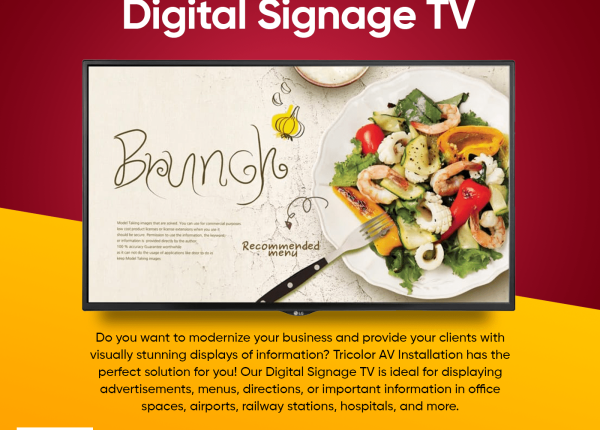 Digital signage TV in dubai tricolor led