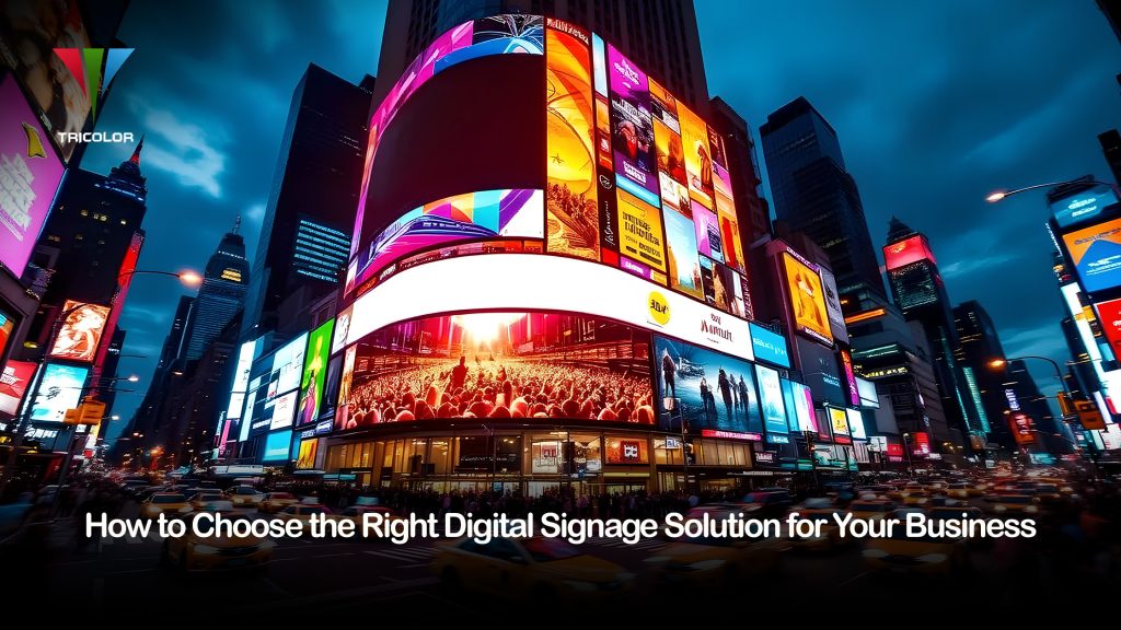 How To Choose the Right Digital Signage