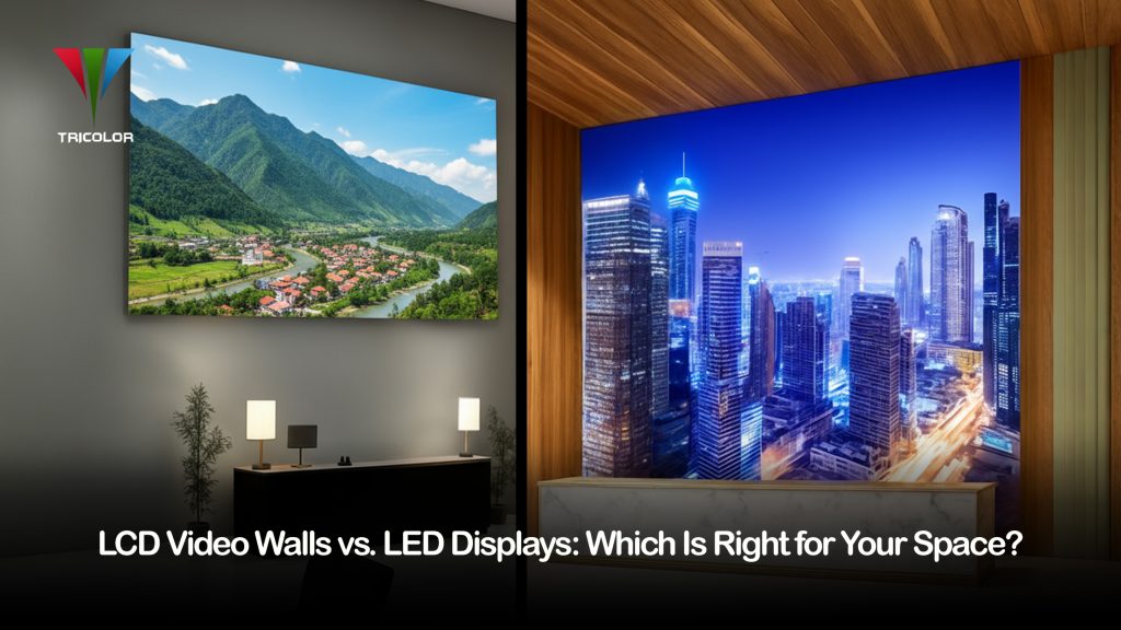 LCD video walls vs LED displays