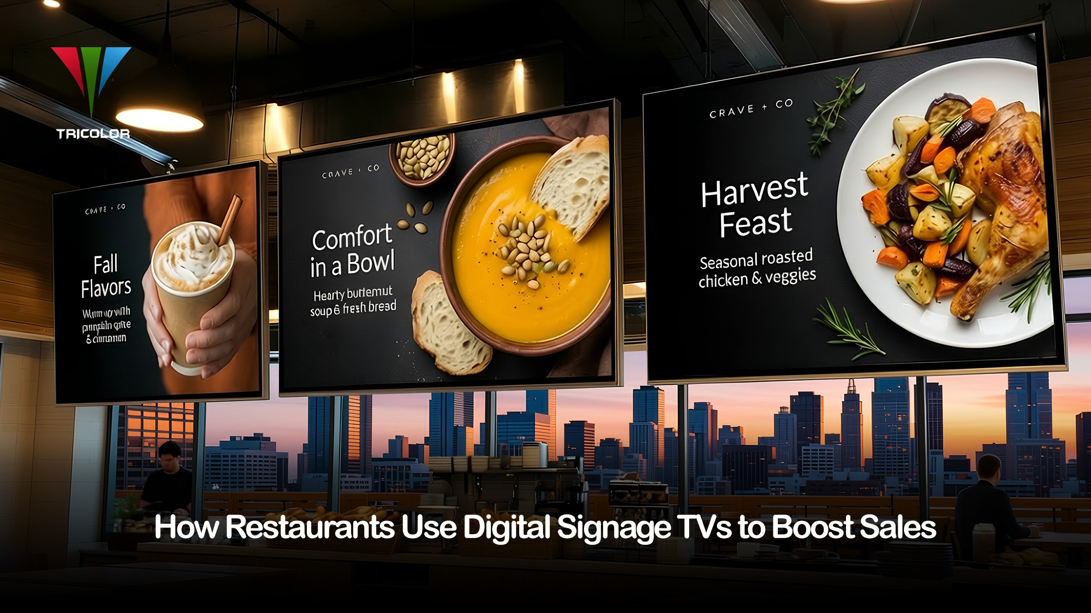 digital signage for restaurants in dubai