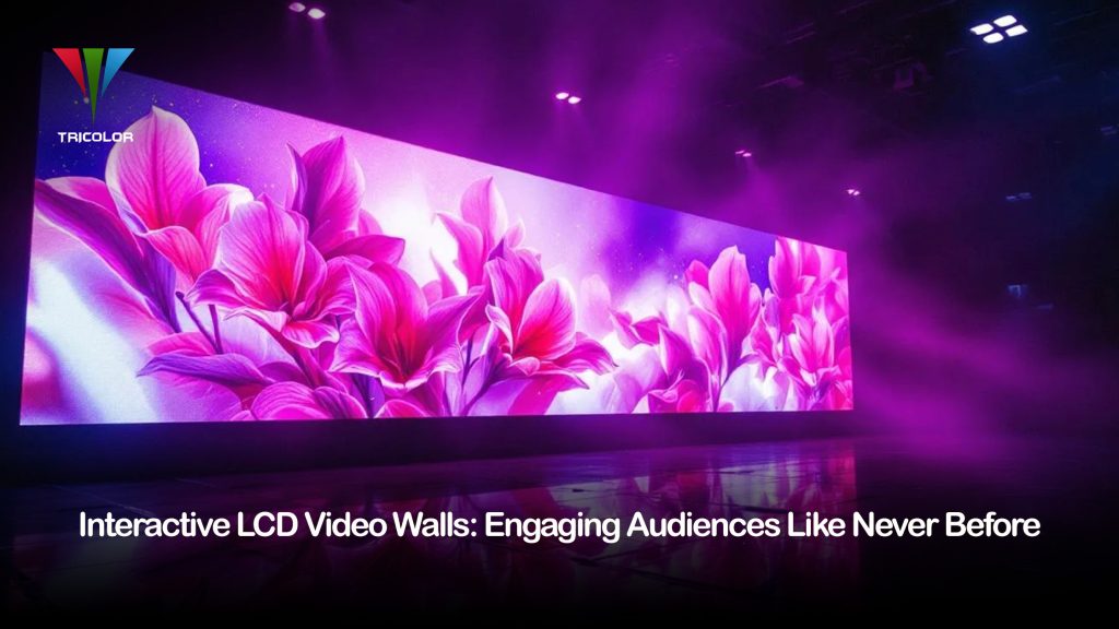 Interactive LCD video walls